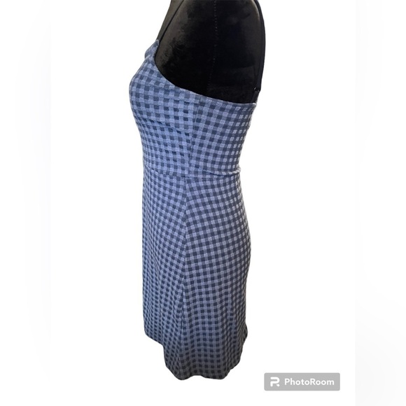 Urban outfitters Blue plaid mini dress small - Picture 3 of 6